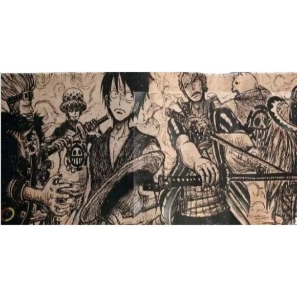 Large Size Luffy One Piece Straw Hat Pirates Gaming Mouse Pad Gamer 36"x15" - Picture 1 of 1
